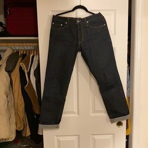 Apolis raw selvedge denim jeans